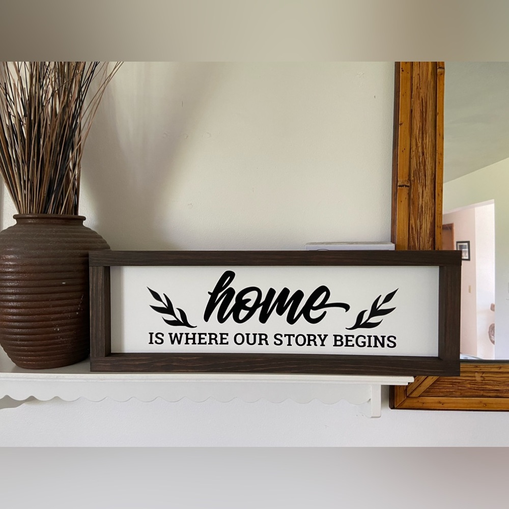 Handmade Rustic Farmhouse Style Real Wood Sign